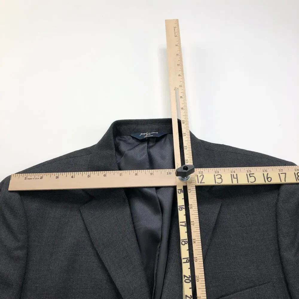 Joseph & Feiss Gold NO TAG 44 Glen Plaid Blazer Suit Sport Coat Jacket Gray
